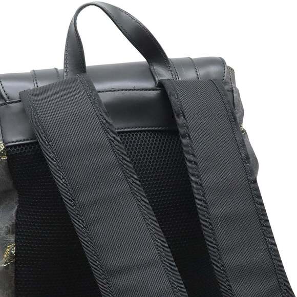 GUCCI Soft GG Supreme Sherry Line Backpack Tiger PVC Leather Black Grey 495563 - Picture 8 of 10